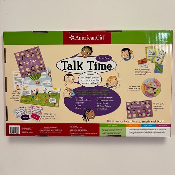 American Girl Talk Time Board Game NEW - Picture 2 of 4